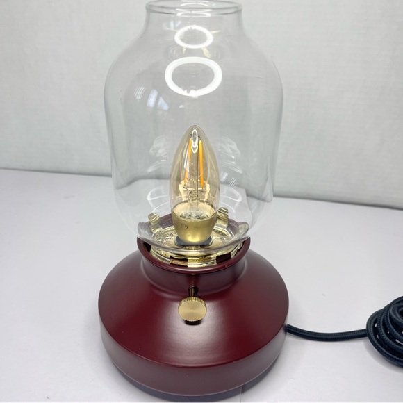 IKEA TARNABY TABLE LAMP RED DIMMABLE LANTERN STYLE WITH COMPATIBLE LIGHT BULB - Picture 1 of 8